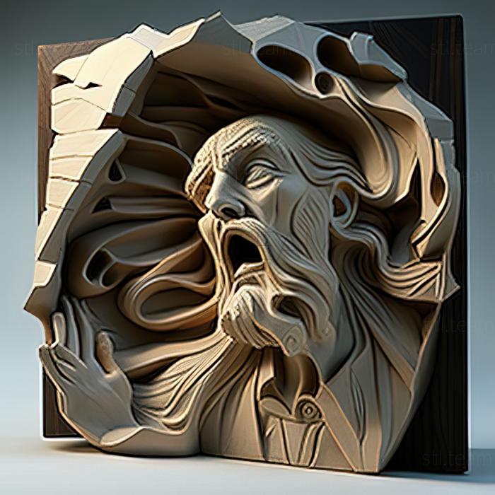 3D модель Джон Вандерлін, американський художник (STL)